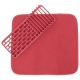 Dish Drying Mat with Rack (Red)