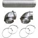 Semi-Rigid Dryer Vent Kit with Close Elbow(R)