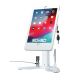 Dual Security Kiosk Stand with Locking Case and Cable for 10.2-Inch iPad(R) (White)