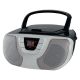Portable CD Radio Boom Box (Silver)