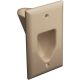 1-Gang Recessed Low Voltage Cable Plate (Ivory)