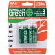 Green High-Power Rechargeables AAA NiMH Batteries, 4 pk