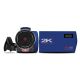 MN2K10NV 2.7K Quad HD 16x Digital Zoom IR Night Vision Video Camcorder (Blue)