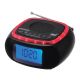 Digital AM/FM Weather Band Alarm Clock Radio with NOAA(R) Weather Alert and Top Mounted Red LED Alert Indicator Ring