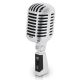 Classic Retro Vintage-Style Dynamic Vocal Microphone (Silver)