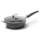 THE ROCK(TM) by Starfrit(R) 9-Inch Deep Fry Pan/Dutch Oven with Lid and T-Lock Detachable Handle