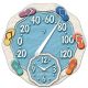 12-Inch Sandals Thermometer with Clock